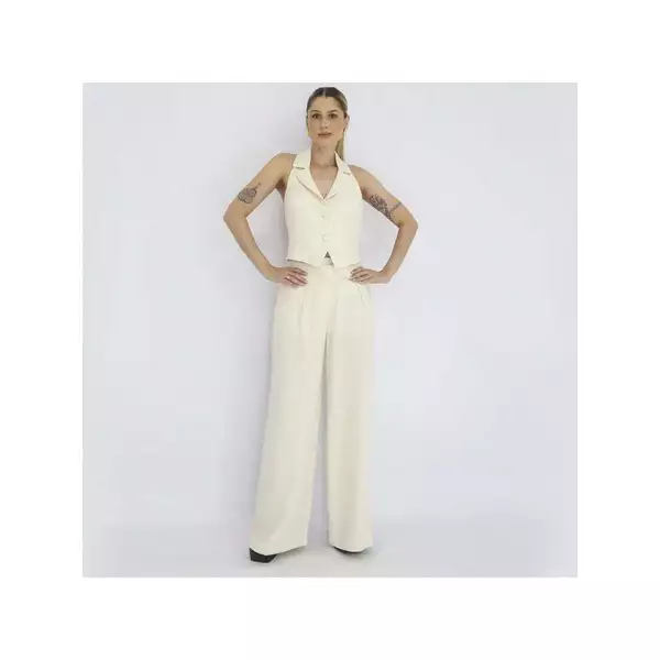 Conjunto Eloise · blusa, colete e pantalona